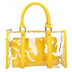 Żółta transparentna torebka...